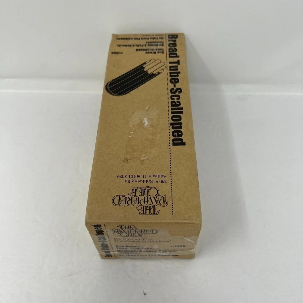 Pampered Chef 9 Inch Scalloped Bread Tube #1565 Metal Baking Tube Recipes